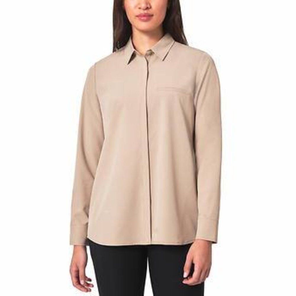 NWOT Modern Ambition Travel Shirt | Tan